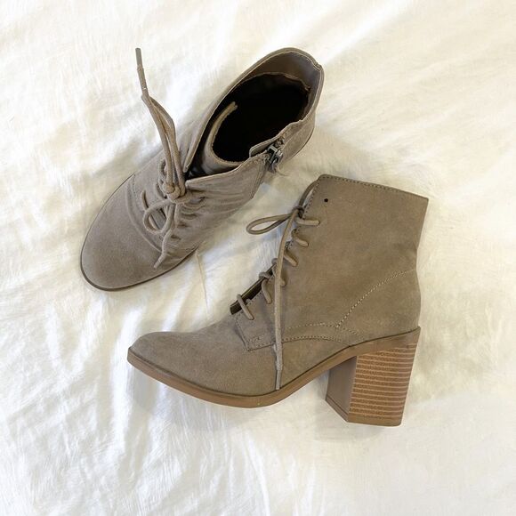 Faux Suede High Heel Boot - Picture 3 of 4